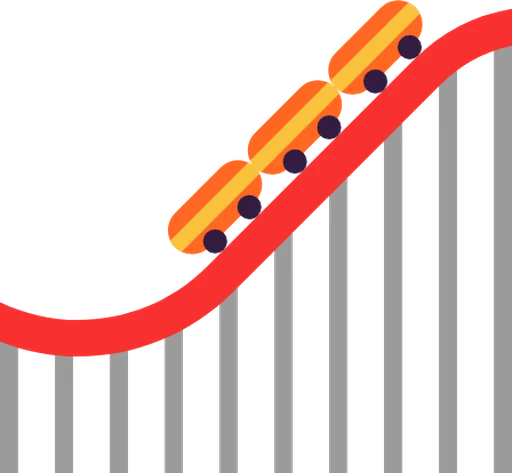 Roller coaster icon