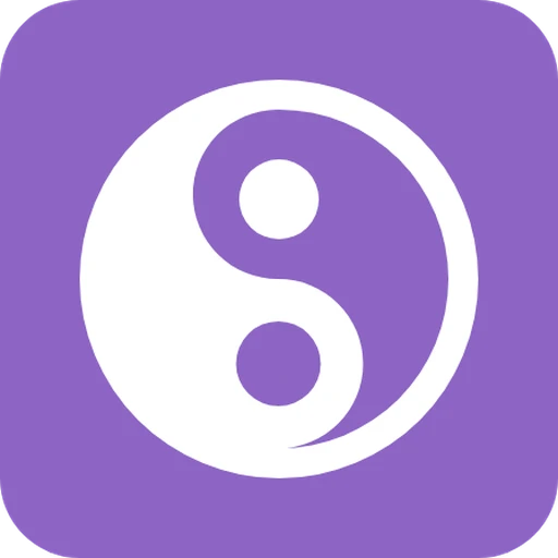 Yin-yang contrast symbol icon