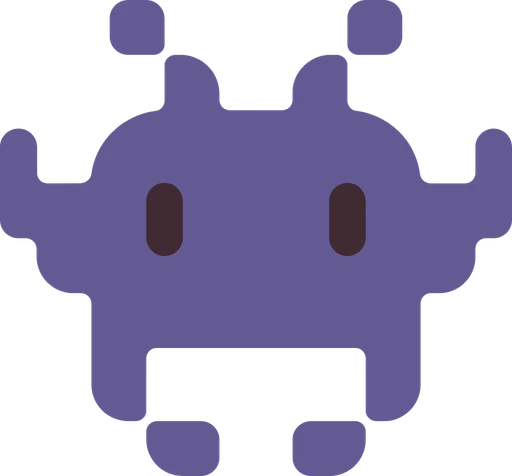 Pixel alien monster icon