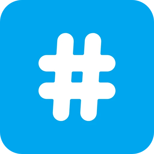 Hash symbol icon