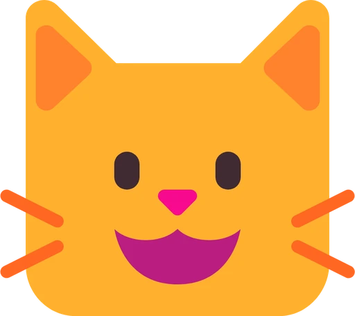Grinning cat face icon